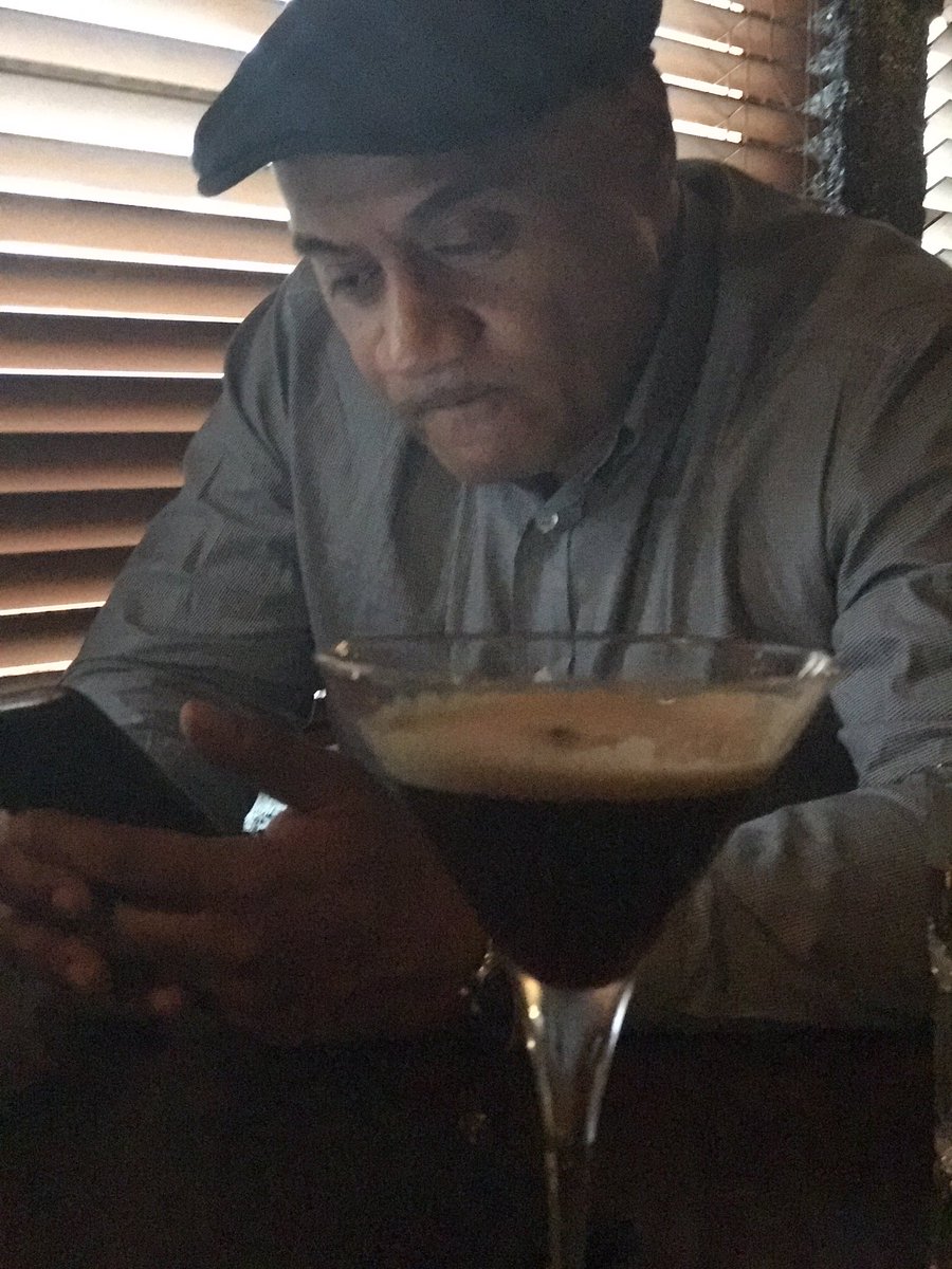 Espresso Martini o'clock. Don't know bout him but they always make me smile!