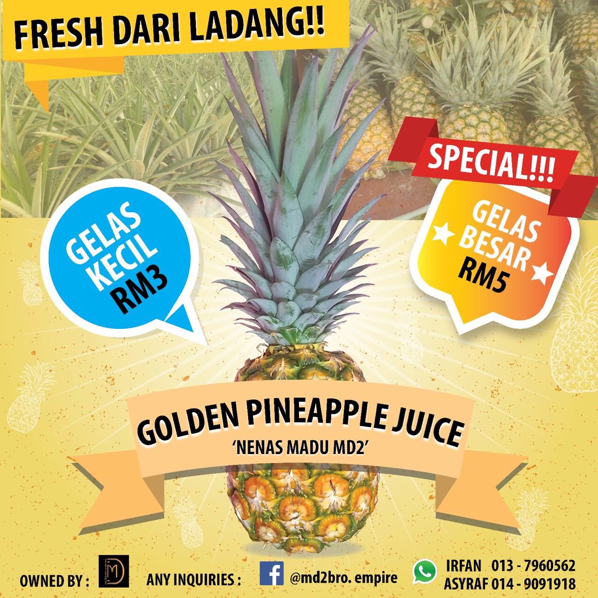 paan_gezz's tweet photo. Air nenas sedap guys. Depan BIG MART Serdang. #nenasmd2 https://t.co/BpI0OoyGk2