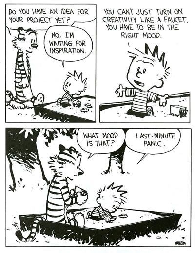 nixcraft's tweet image. Story of my project deadlines. #CalvinandHobbes #Sysadmin #IT