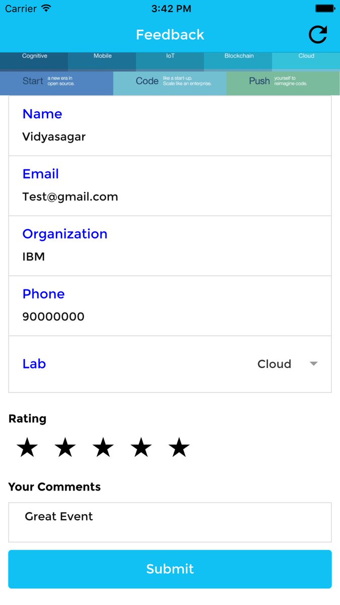 VidyasagarMSC's tweet image. A feedback app in minutes with #Ionic and #Cloudant. #Javascript #Apps vidyasagarmsc.com/2016/12/a-feed…