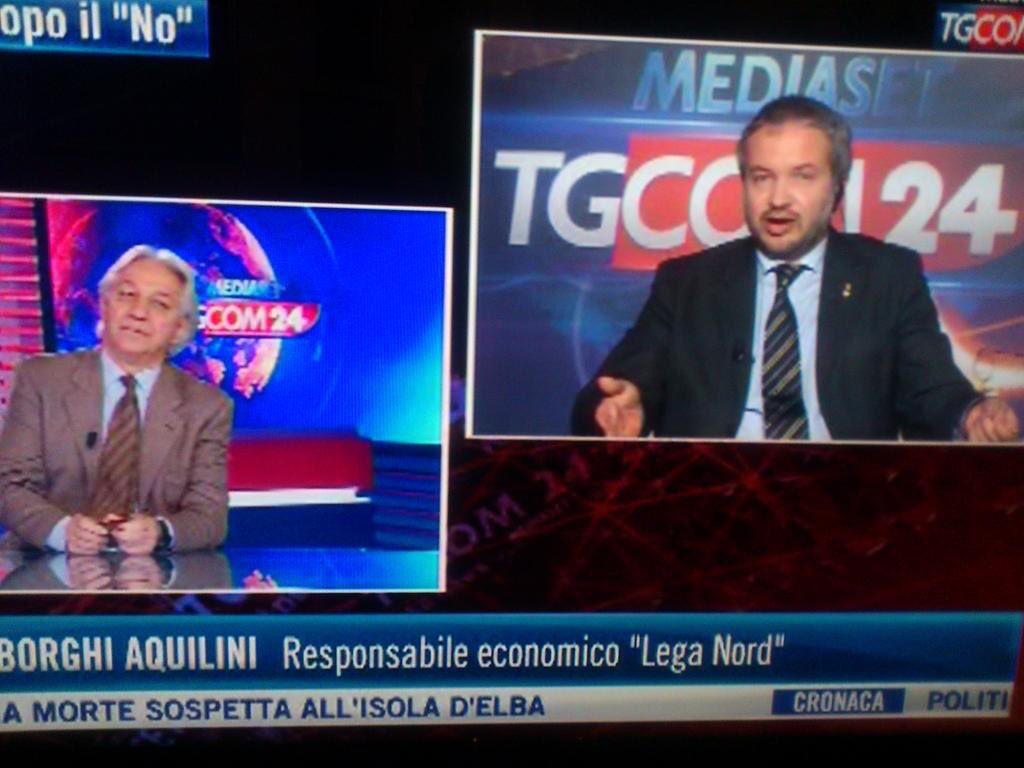 Stupito che che tra gli ospiti di @Tgcom ci sia ancora chi pensa che basti tirare una riga per cancellare i debiti.
