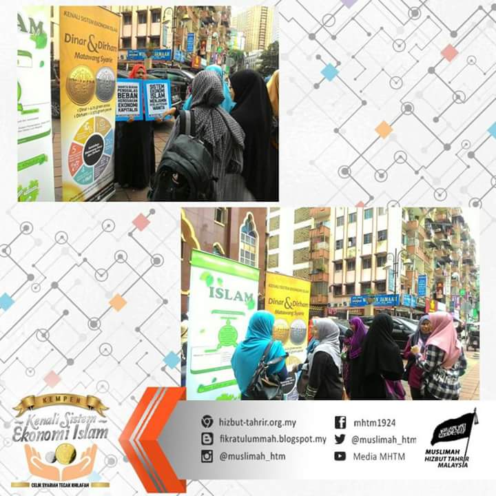 Muslimah_HTM's tweet photo. [FOTO] Kempen Kenali Sistem Ekonomi Islam oleh #MHTM  cawangan Kuala Lumpur di sekitar ibukota. 
#EkonomiIslam #StreetDakwah https://t.co/0TuYlnvKeM