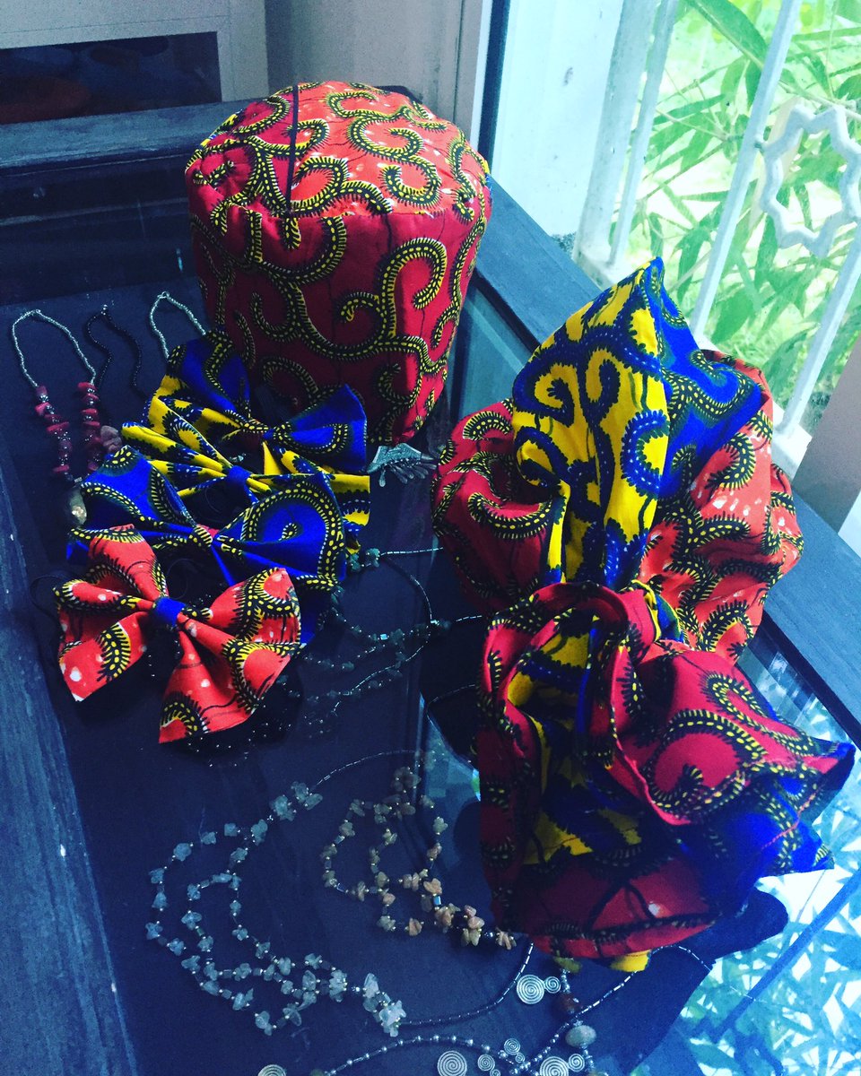 TIGAGambia's tweet photo. Matching TiGA Hat, Bow Tie and Turban... #TiGA #madeinthe🇬🇲 #waxmaterial #supportyourown #patent #© https://t.co/VrsCmts10Z
