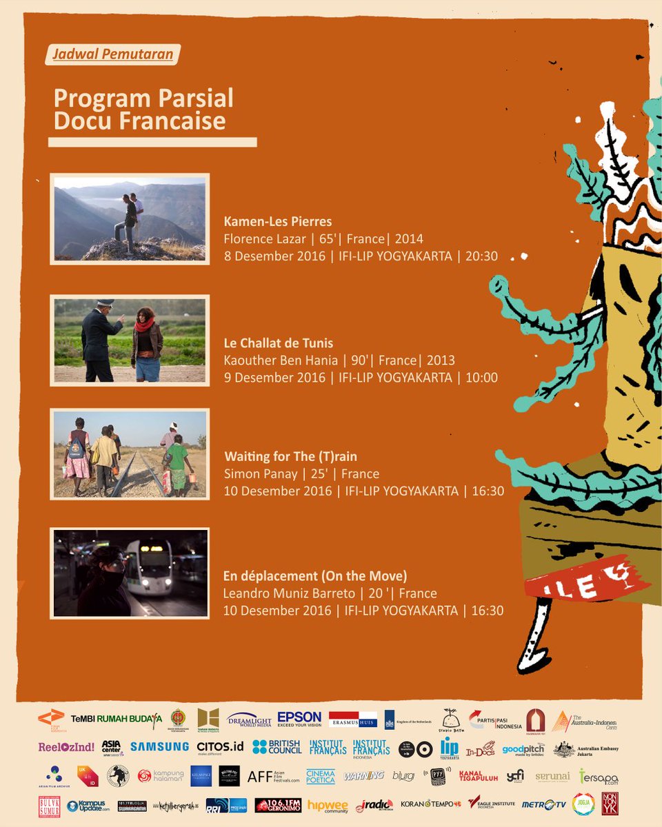 FFDjogja's tweet photo. Jadwal pemutaran Program Parsial FFD 15 | Displacement pada 8-10 Desember 2016 #ffdjogja #ffd2016 https://t.co/dqtXT9h5P8