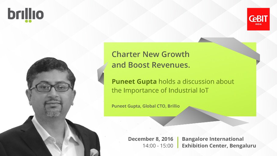 BrillioGlobal's tweet image. Further biz innovations w/ Industrial IoT - @connectpuneet digs deeper at @cebitindia #CeBIT2016 #IIoT   bit.ly/2gzi8xO