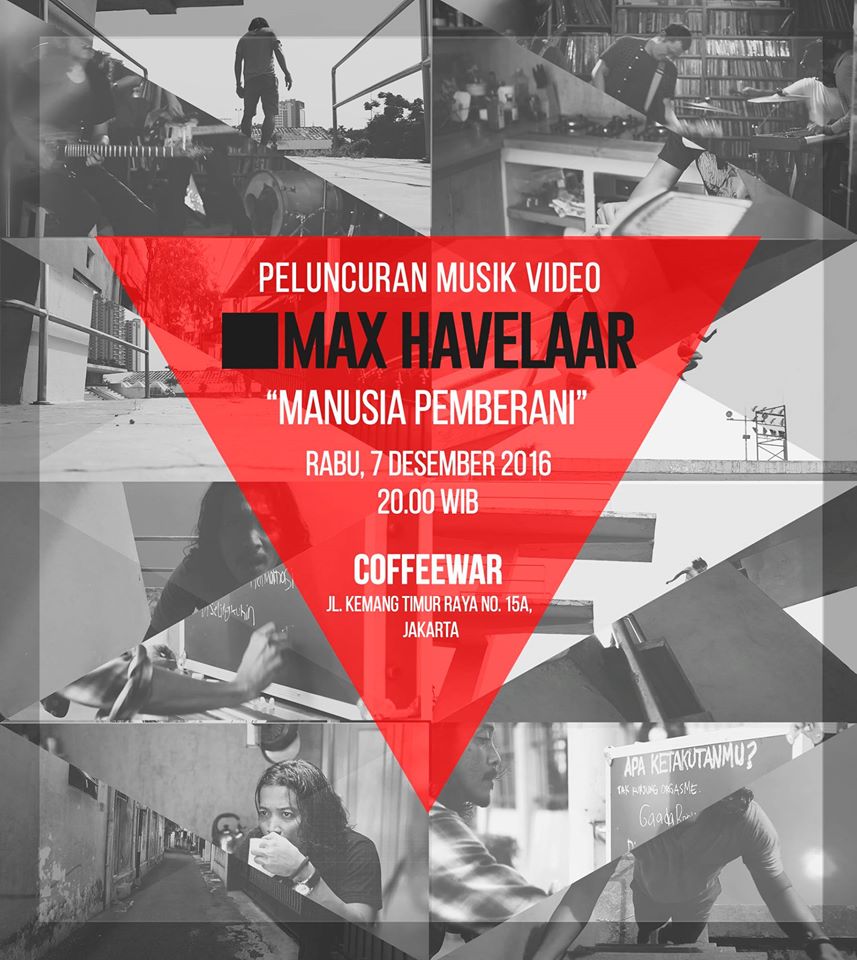 Malam ini, peluncuran video musik <a href="/MaxHavelaarID/">Max Havelaar</a> “Manusia Pemberani” di <a href="/coffeewarID/">coffeewar</a>. Mari berjumpa :)