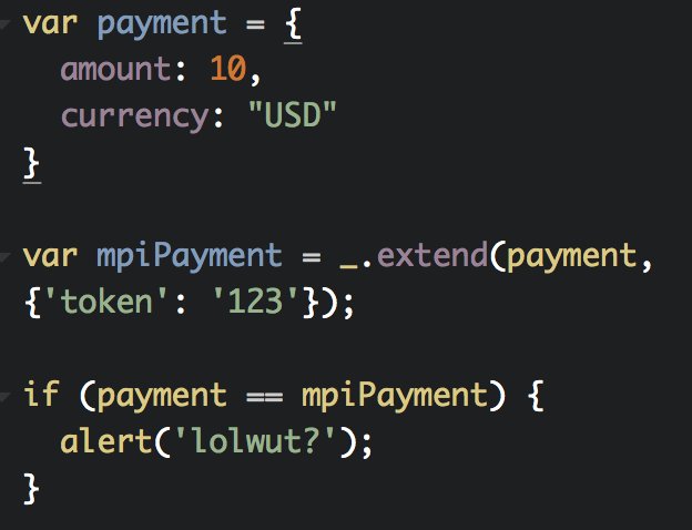 codeninja_ru's tweet image. Убил пол дня на эту хрень. #javascript #lodash #underscorejs
Равенство неожиданно срабатывает. :facepalm: