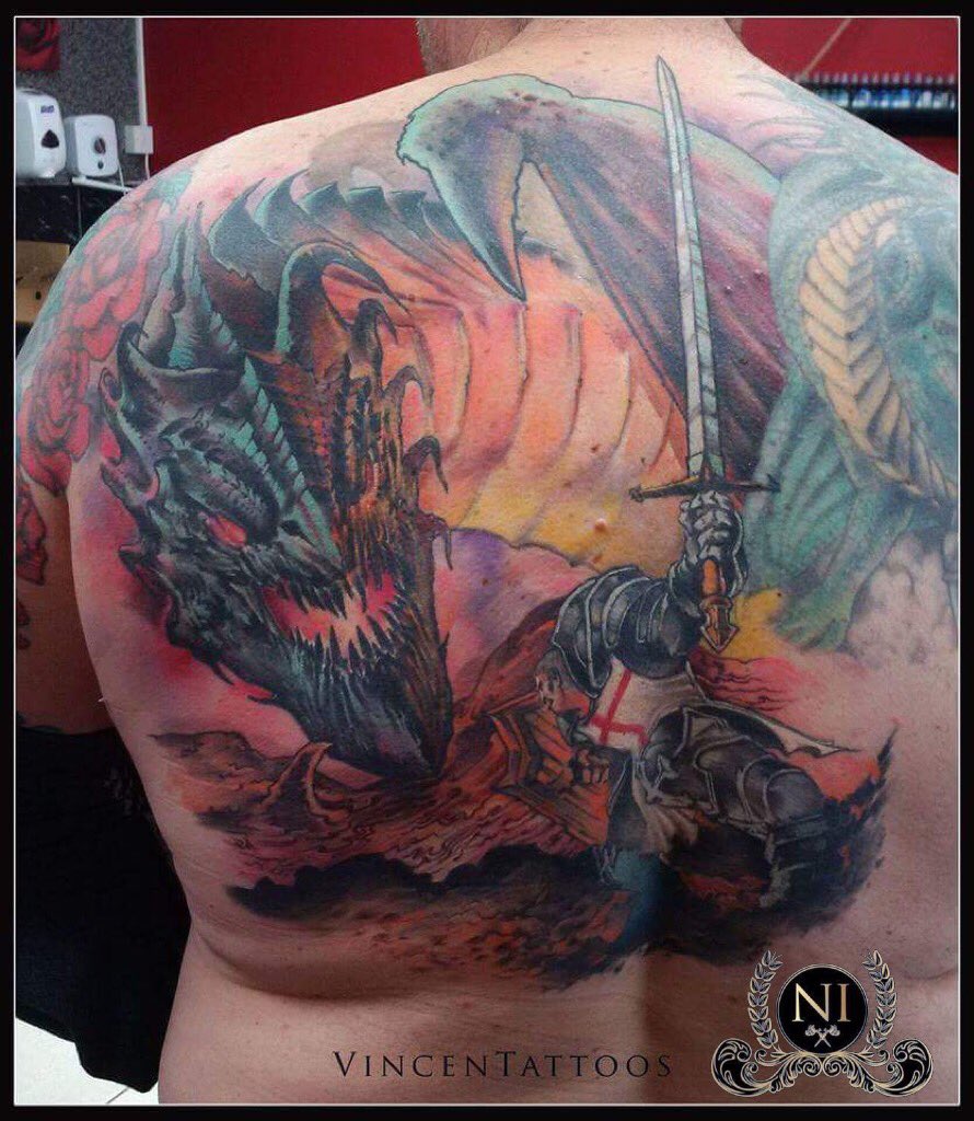 NewIDWestBrom's tweet photo. @VincenTattoos has smashed this back piece! Now fully healed... What do you guys think? 

Get booked in now.
📞07840210127 https://t.co/c5dQ5LFNb8