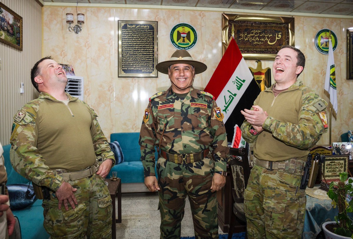 Great to train with the Iraqi Army, it has been a rewarding experience for #7RAR. #DefeatDaesh @Danger6_1ID <a href="/CJTFOIR/">Operation Inherent Resolve</a>