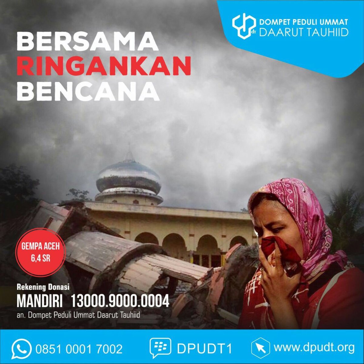 aagym's tweet image. Ayoo saudaraku, segera singsingkan lengan, jangan ragu segera bantu saudara kita yang terkena musibah di aceh sekarang juga