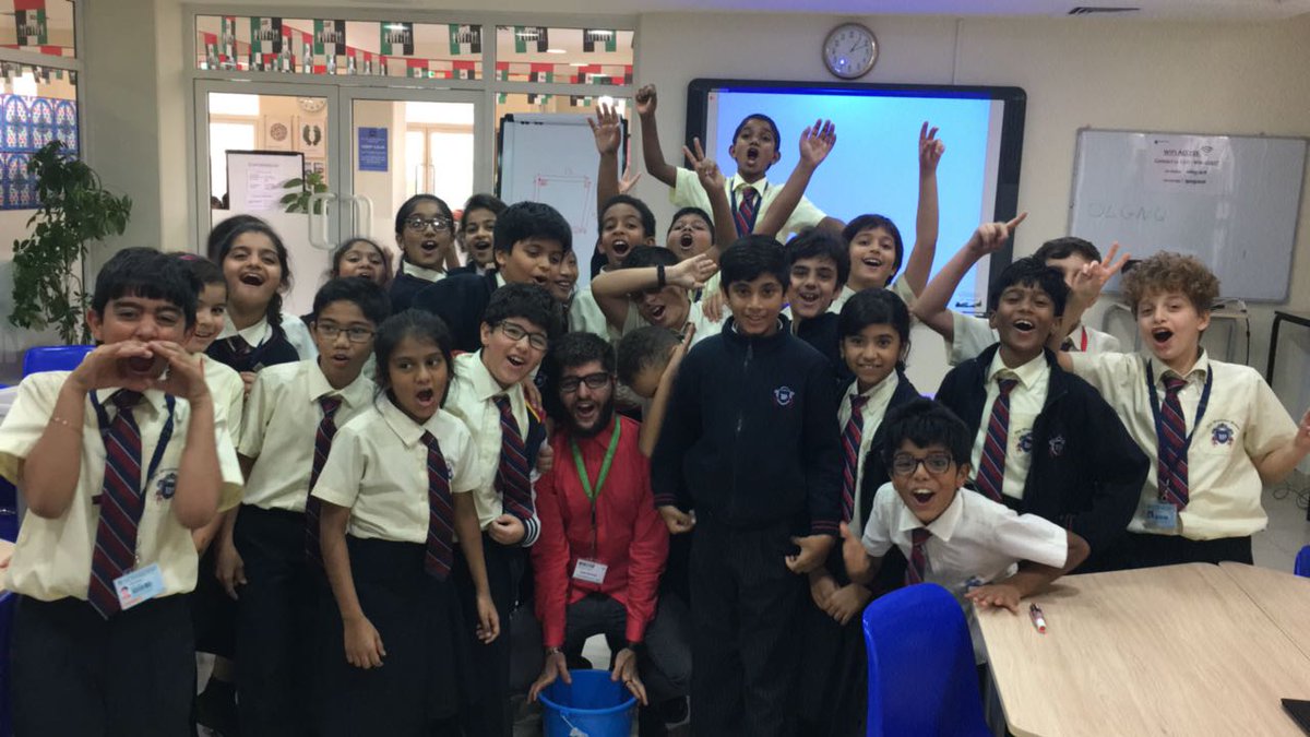 edutechME's tweet image. Students excited to learn with @SpheroEdu for #HourofCode #CSEdWeek @GEMS_ME