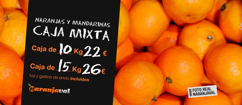 Prueba nuestras #mandarinas y #naranjas en un solo pedido con nuestra caja mixta. ¡Disfruta de una #DietaSaludable rica en #VitaminaC! :)