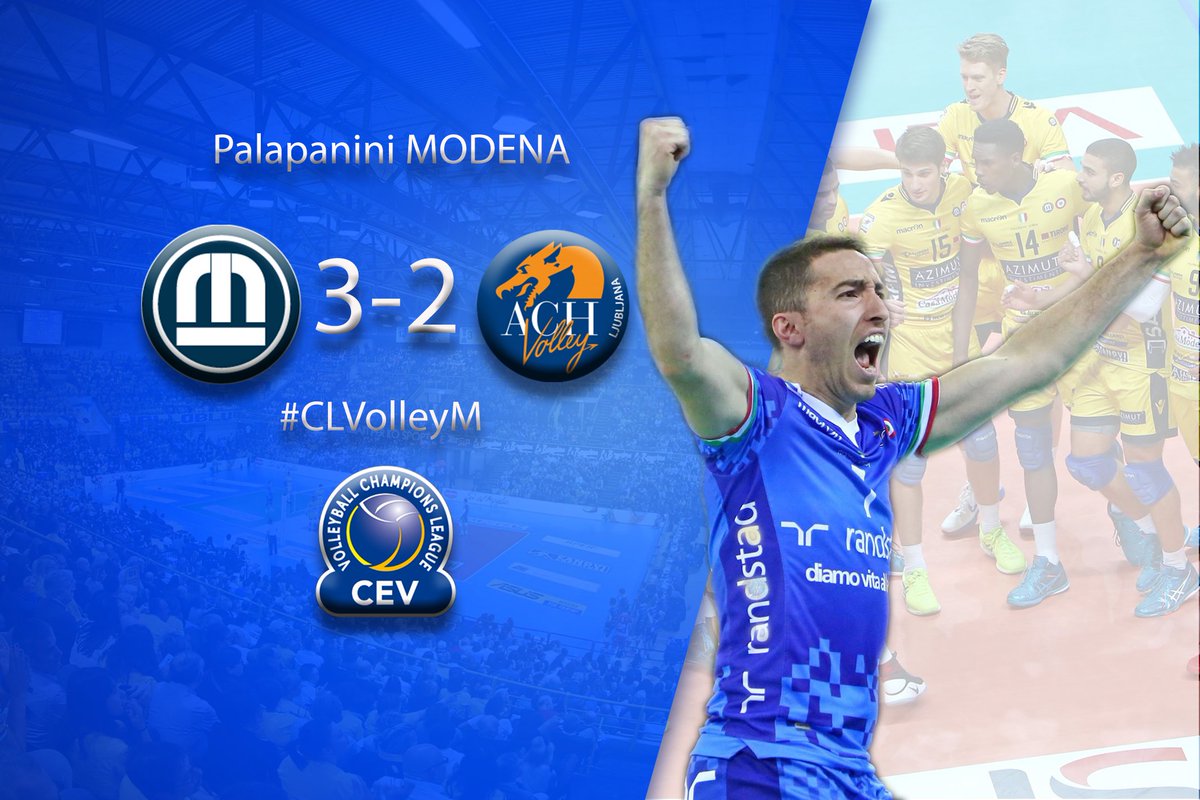 Federvolley's tweet photo. #CLVolleyM 🏐 @modenavolley soffre ma vince 👉 https://t.co/HeJXp6FTai https://t.co/wGUrsI6wCn