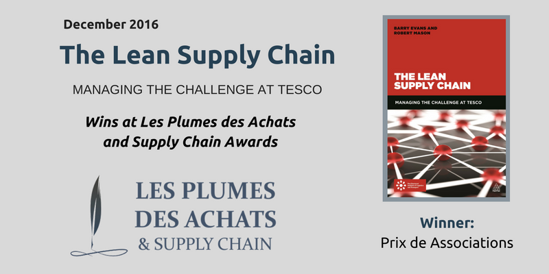 Congratulations to Barry Evans and Robert Mason on their @PlumesdesAchats win for 'The Lean Supply Chain' #koganpage #businessbooks #Tescos