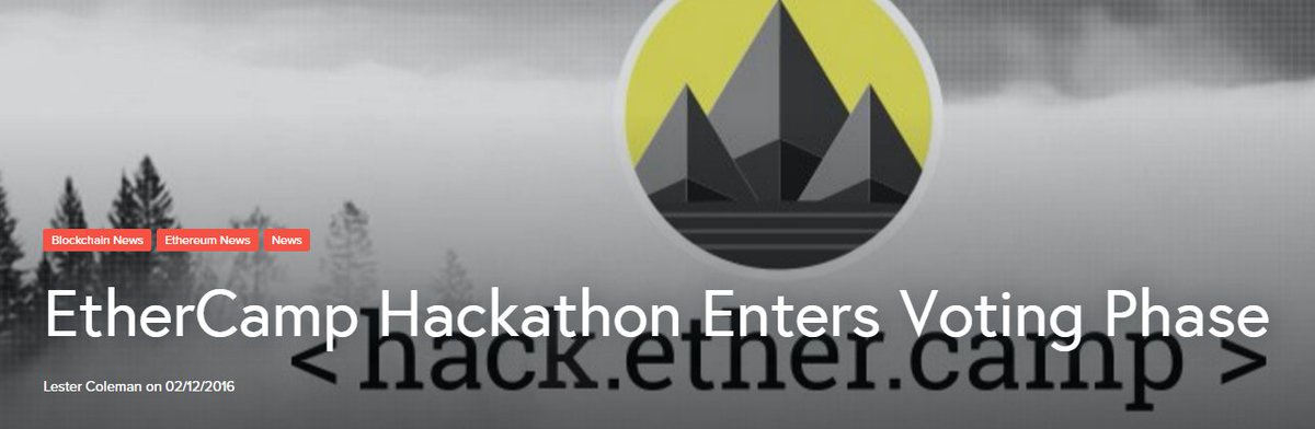 blockchainITA's tweet image. #EtherCamp #Hackathon Enters Voting Phase - CryptoCoinsNews cryptocoinsnews.com/ethercamp-hack…
