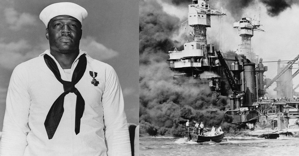 ConnieCase56's tweet image. #PearlHarborRemembranceDay The Ship's Cook Who Took Over .50caliber Machine Gun to Fight Japanese at Pearl Harbor!
