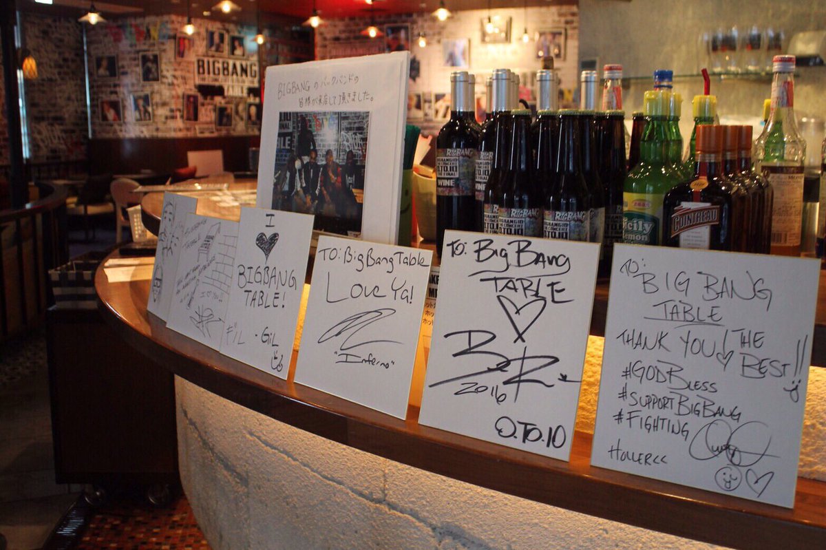 Bigbang Table 名古屋canaria 先日バンドメンバーが来店 なんとサインもいただきました お店に飾ってありますので是非チェックしてみてくださいね Bigbangtabletable Yg Japan Official Scoopnest Bigbang Table 名古屋canaria 先日バンドメンバーが来店 なんとサインもいただきました お店に飾ってありますので是非チェックしてみてくださいね Bigbangtabletable Yg Japan Official Scoopnest