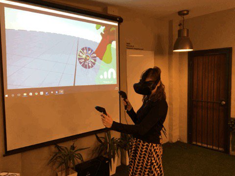 danielsimlind's tweet photo. #Oculus Medium for #nativeVR sculpting at @academyxi VR Design course with LibreVR/Revive on #HTCVive
@HelenNias Art https://t.co/XnwIfOGh4c