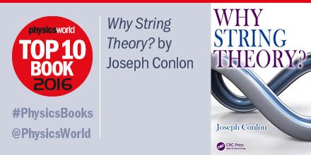 PhysicsWorld's tweet photo. Congrats! @WhyStringTheory by Joseph Conlon has been shortlisted @CRCPress #PhysicsBooks
https://t.co/0A2qSij7w6 https://t.co/2L9JwgqrVy
