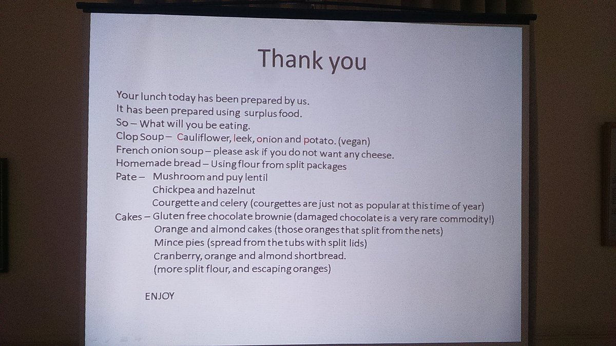 Lunch menu provided by <a href="/BathFoodCycle/">Bath FoodCycle</a>.  Let's tuck in!