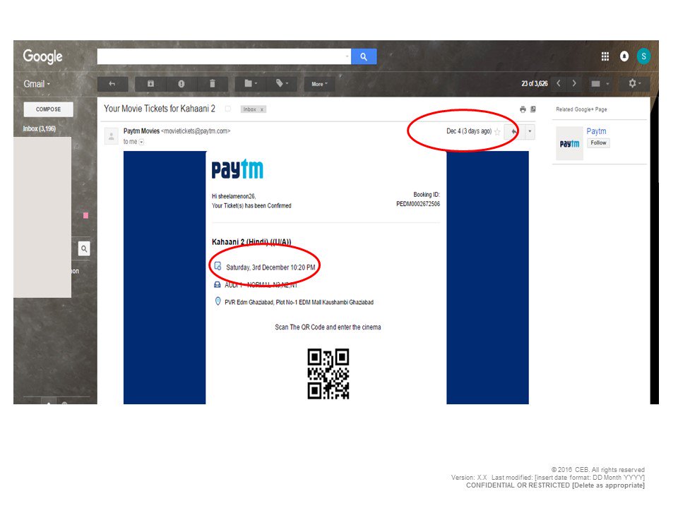 sheelam269's tweet photo. Booked movie tckts fr 3Dec shw on @Paytm, got tckts on 4Dec! Money deductd.@Paytmcare too dumb 2 undrstnd, no refund yet.@Paytm pls resolve. https://t.co/pMuwPvGq8D