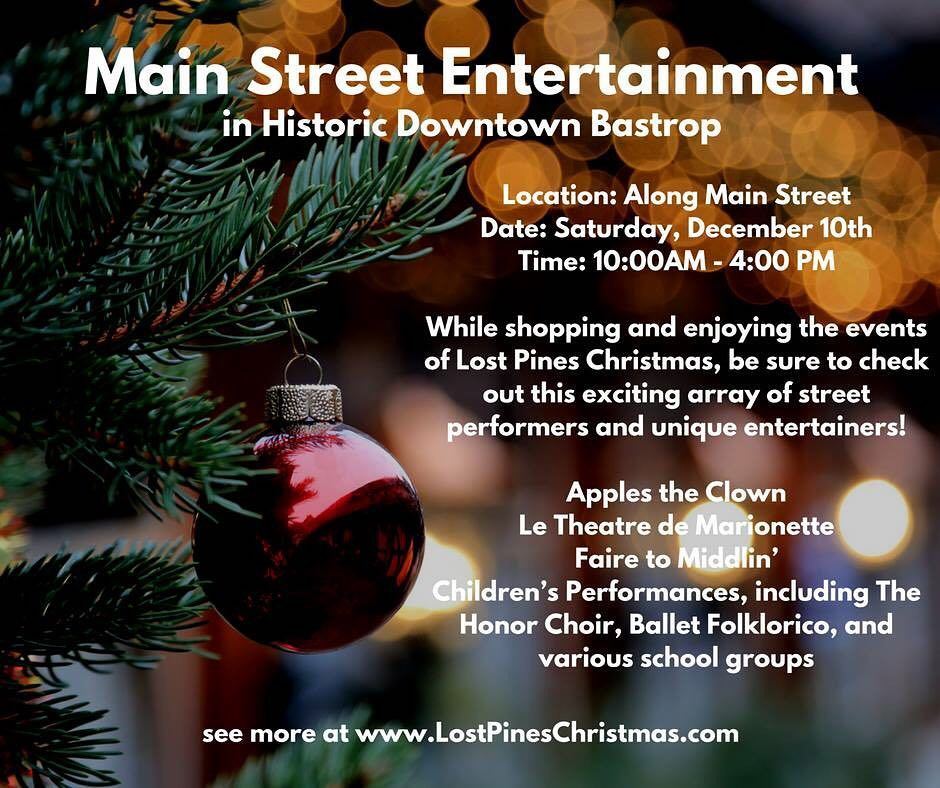 DowntownBastrop's tweet photo. So much great #free #entertainment happening #downtownbastrop this Saturday during #lostpi… https://t.co/hfaxG3cSmb https://t.co/xozli7x6dM