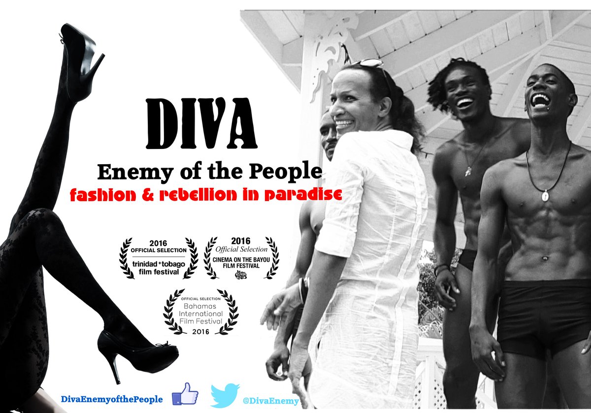 DivaEnemy's tweet photo. SCREENING-BAHAMAS Film Festival
Friday,Dec 9 /3:30pm &amp;
Saturday,Dec 10 /12:00pm Galleria Cinemas
Caribbean Acclaimed Feature Doc. DIVA https://t.co/z3Skwt2neb