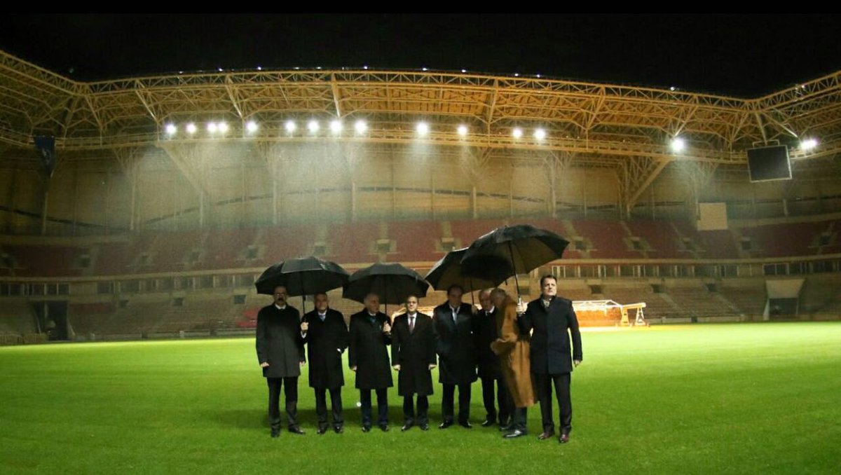 Mr. Akif Çağatay KILIÇ, the Minister of Youth and Sports, and Executive Board of Turkish Football Federation visited the new Samsun Stadium.