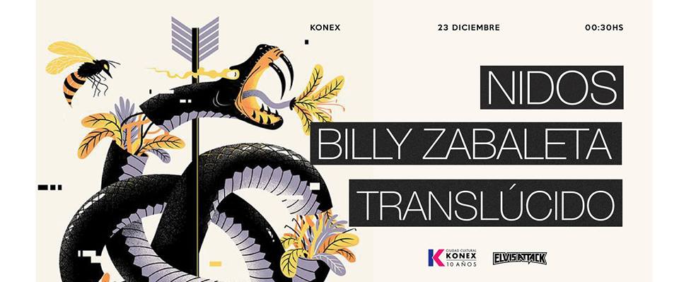23/12 despedimos el año junto a @NidosMusica y Billy Zabaleta en <a href="/CCKonex/">Ciudad Cultural Konex</a> . Anticipadas $100. Pedinos la tuya!!
