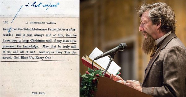 nypl's tweet photo. 'Tis the season to listen to Neil Gaiman reading A Christmas Carol: https://t.co/CZfPiMWWO7 https://t.co/ZV8s09rHPy