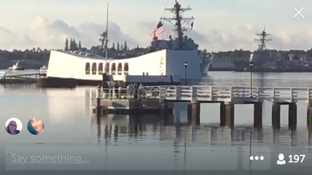 txbelle2008's tweet photo. .@MomAndNavyWife on #Periscope: Pearl Harbor from Ford Island #hawaiiscopeday3 #hsd3 https://t.co/53CJ8Vccz6 https://t.co/Oef6VimPP4