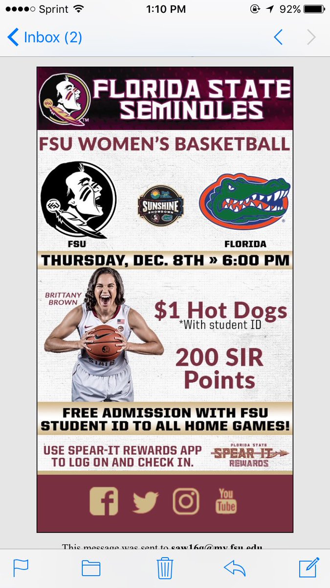 Alex_Walker_20's tweet image. Come support your FSU girls basketball team tomorrow! Dollar hot dogs with student I.D.