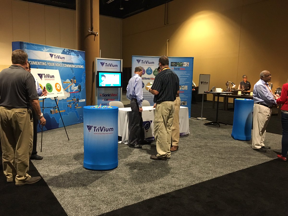 TriViumSys's tweet image. The day is getting interesting with a lot of visitors and inquiries at booth#10 ShoreTel One 2016 Partners Conference!