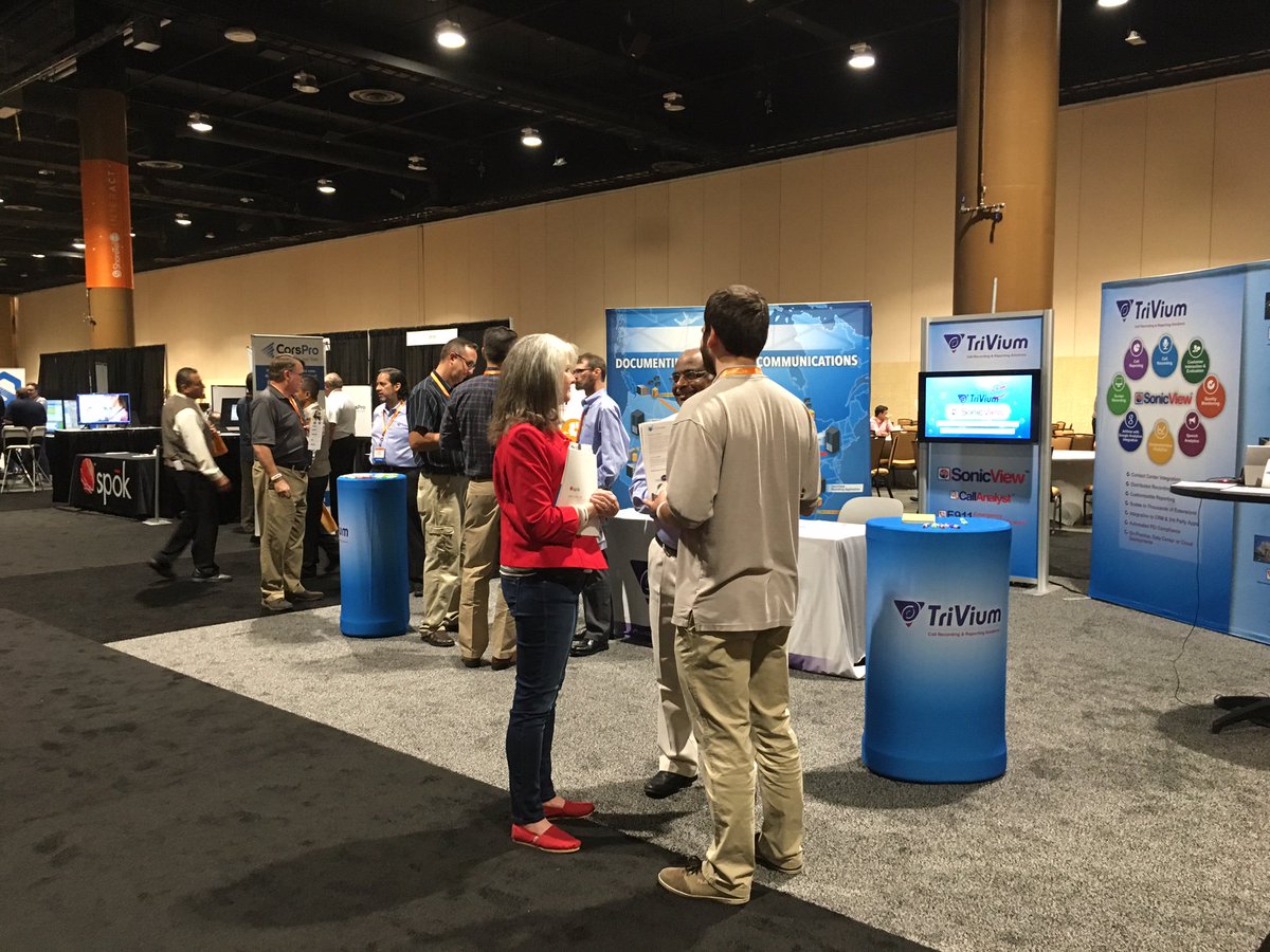 TriViumSys's tweet image. The day is getting interesting with a lot of visitors and inquiries at booth#10 ShoreTel One 2016 Partners Conference!