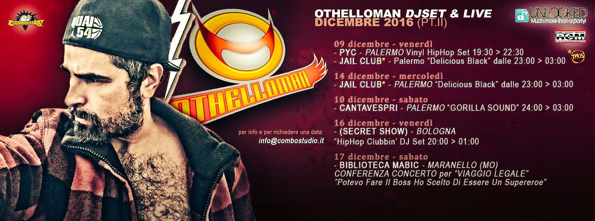 Othelloman's tweet photo. #Othelloman #DjSet &amp; #Live
Ecco le date imminenti 💥🎉✨ https://t.co/LQrIJqPOUF