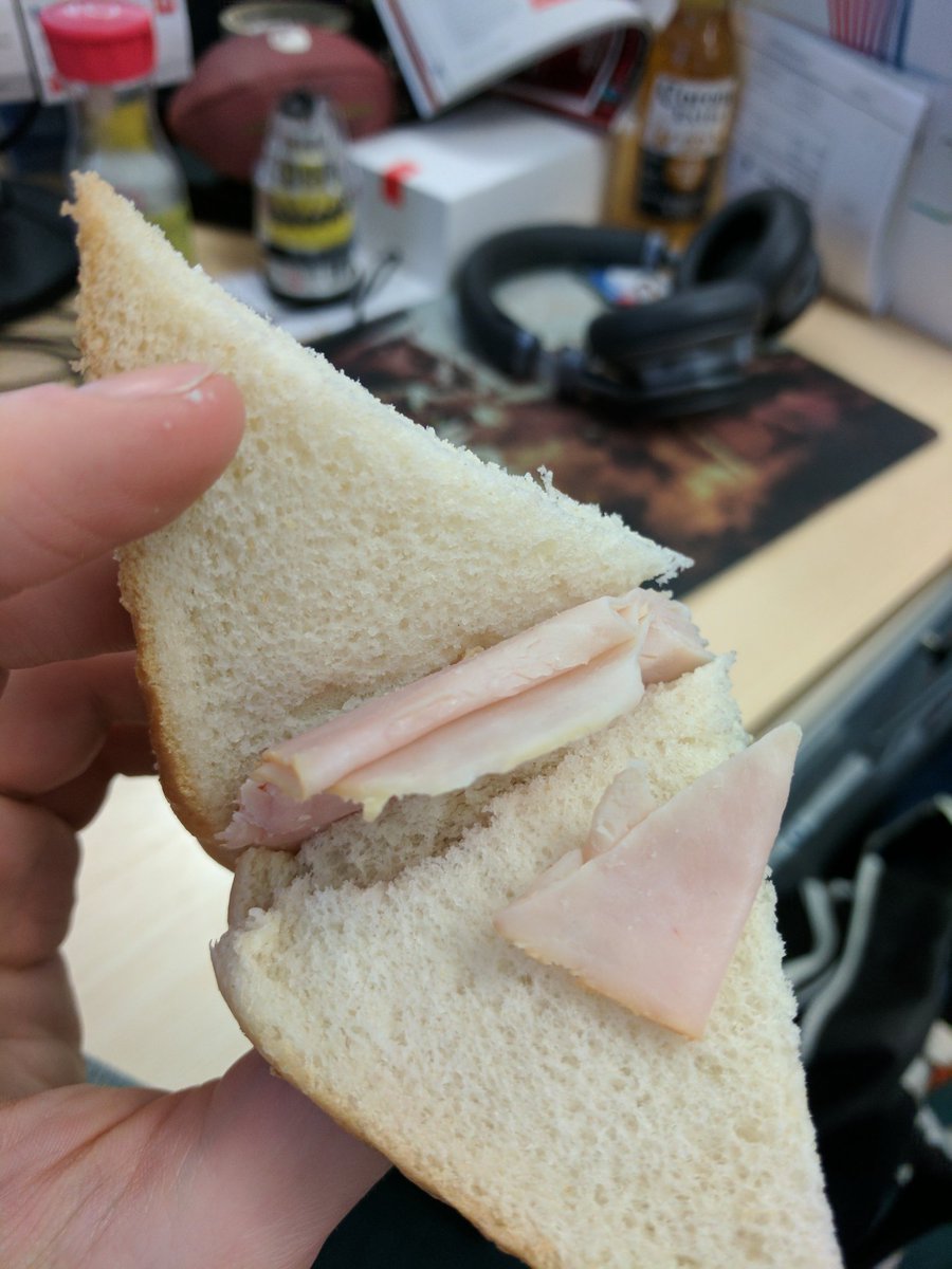 JJMcCann's tweet photo. So so dry. Devoid of any moisture. This @BootsUK ham sandwich is barren. #butterplease https://t.co/O0gDJ8pO84
