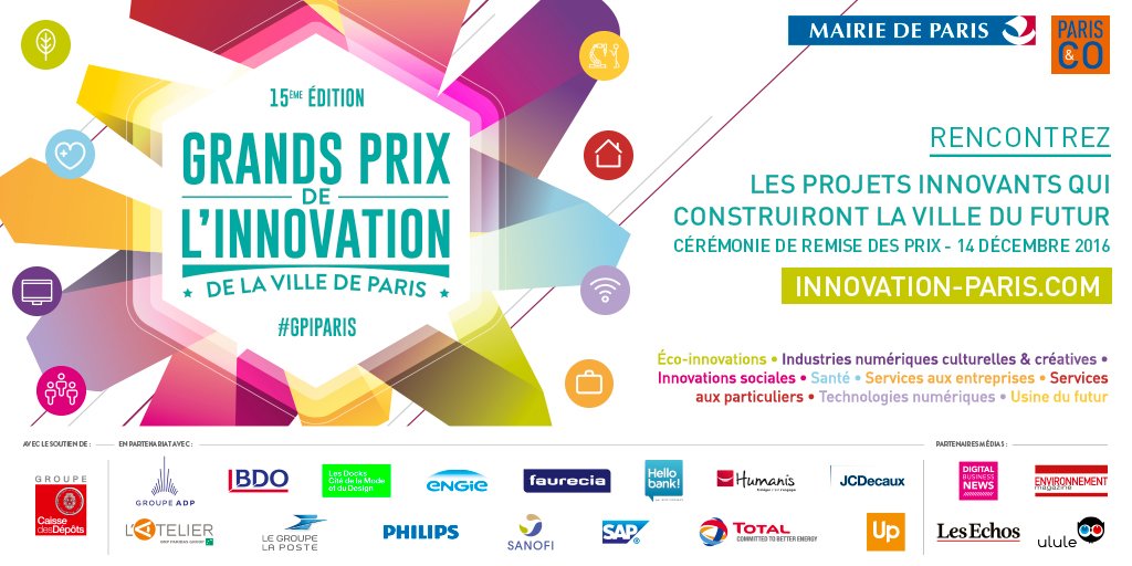 BDOFrance's tweet photo. J-7 avant les #GPI2016 et découvrir les #startup #innovantes récompensées par @Paris_and_Co! #Paris https://t.co/seVo4x94Rj https://t.co/sOiGAnVoT2