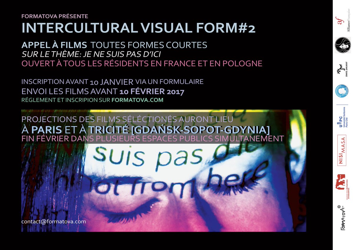 formatova's tweet photo. Join us in our quest to reach broad audiences and popularize #visual #arts ! Show your works in #Paris and #Gdansk during #IVF2 C u soon ! https://t.co/hrUx8bxZi0