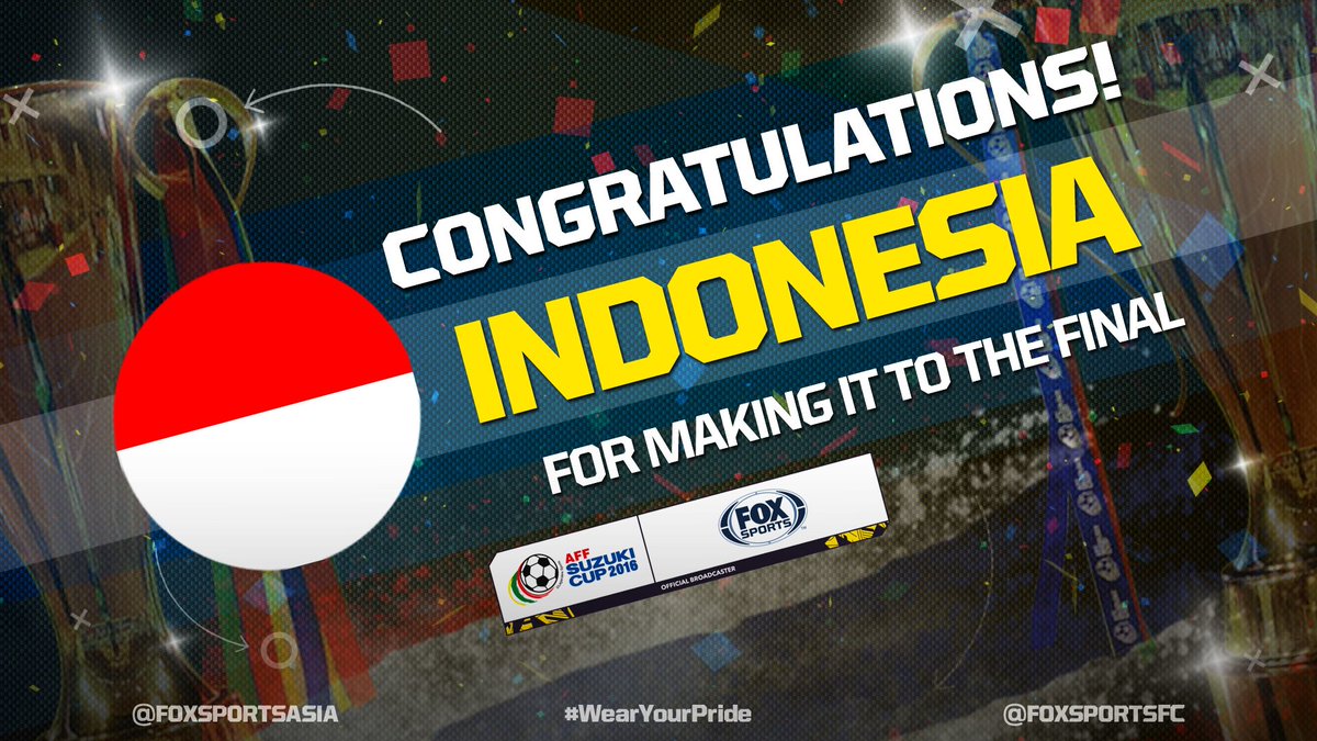 CONGRATULATIONS INDONESIA! 🇮🇩🇮🇩

Truly a sensational effort tonight to send the Garudas through to the #AFFSuzukiCup final!!