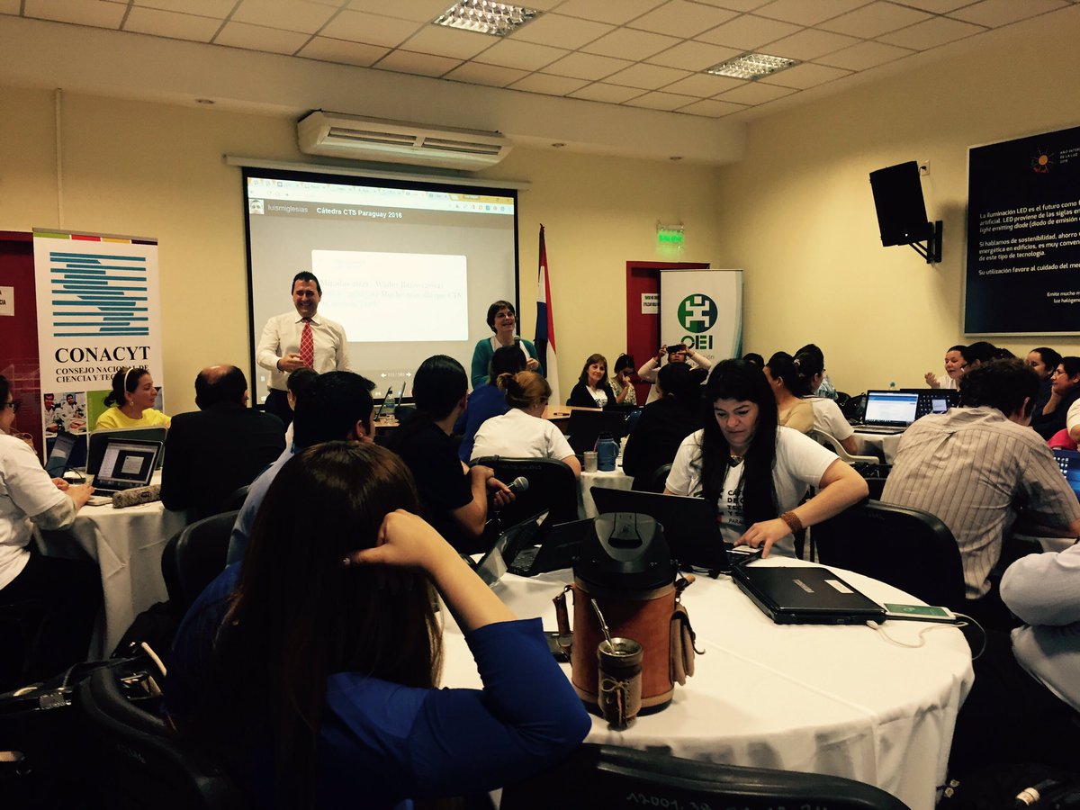 ligrieli's tweet photo. Clausura del diplomado con @luismiglesias #CatedraCTSPY #CátedraCTS #CTS #CTSPY en @conacytparaguay con la organización de @OEIParaguay https://t.co/EOjhC6eBFW