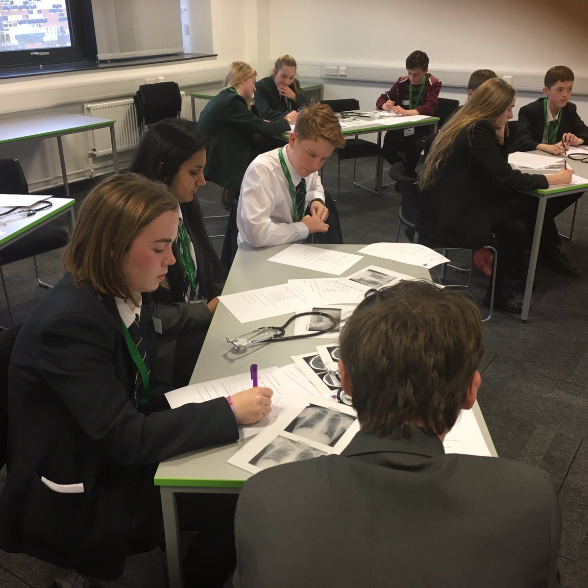 ScienceRamsey's tweet photo. Y10s enjoying Teesside Medical Day @mbrocollege https://t.co/nGsZDS4oeX