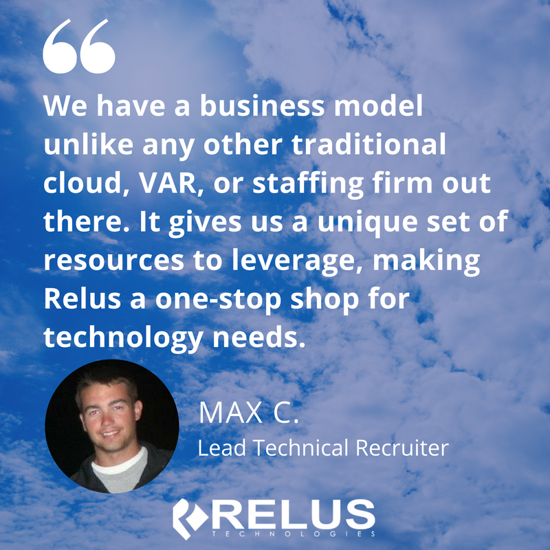 ReluTech's tweet photo. Meet @maxcaron31, Lead Technical Recruiter. Check out our #careers page and #apply today » https://t.co/6DttwWkljr #MeetRelus #GoRelusGoRams https://t.co/HCFdiASgRG