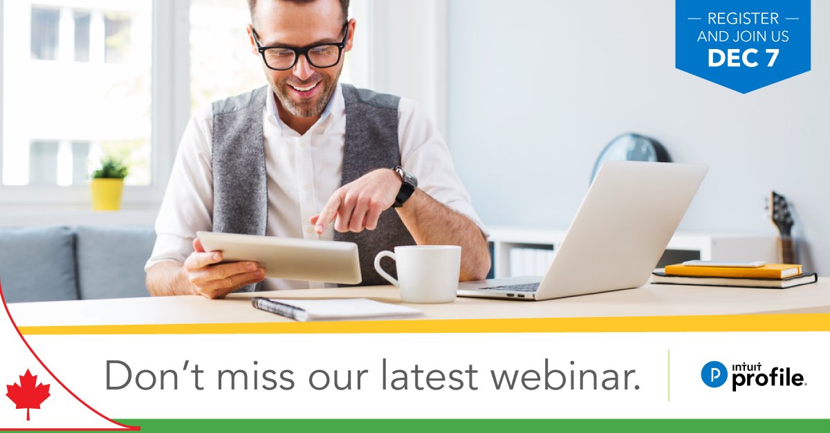 IntuitAcctsCA's tweet photo. Join us for an introductory webinar on #ProFileTax today at 1pm EST: https://t.co/3kmgOupARZ https://t.co/OYYoQdvO3Z