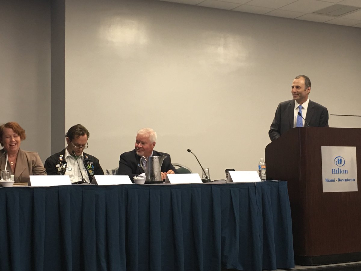 VeoliaWaterTech's tweet photo. GE Water’s Jon Freedman moderated a panel at #AWS2016 &amp; discussed opportunities to use municipal #wastewater for industrial applications. https://t.co/a22cYJSCvo