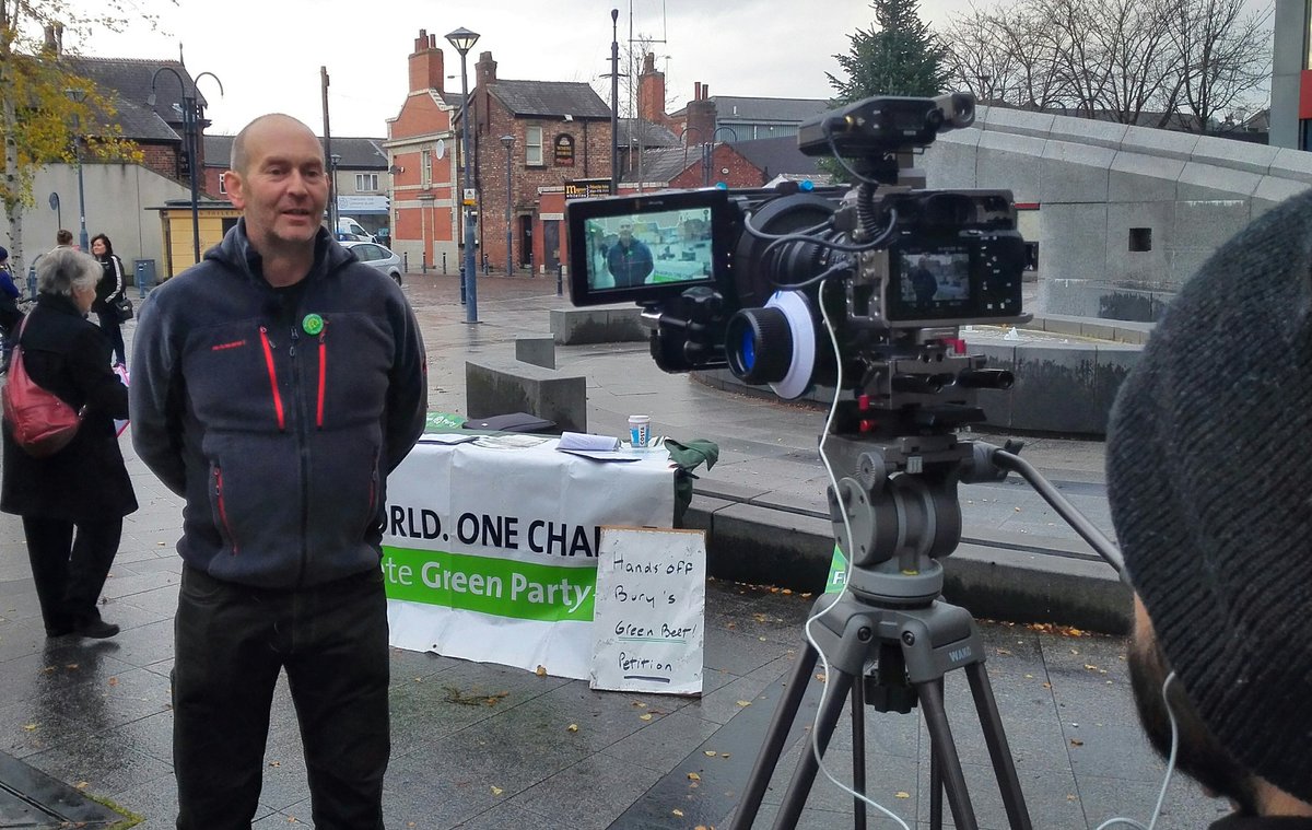 GreenMayor4GM's tweet photo. Filming in #Bury today, people talking to us about council plans for building on #Greenbelt and #housing #devolution #NorthernPowerhouse https://t.co/YO4EMHUL4O