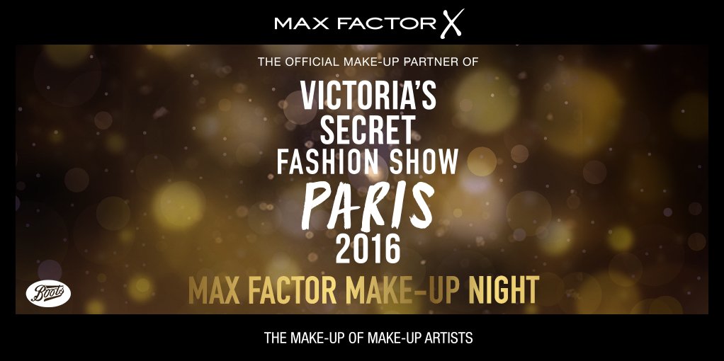 MaxFactorUK's tweet photo. Want an EPIC makeover? Come and celebrate our partnership with @VictoriasSecret this Thursday 5-9pm at Boots Bluewater #MaxFactorSecrets https://t.co/FZWKTA0e7d