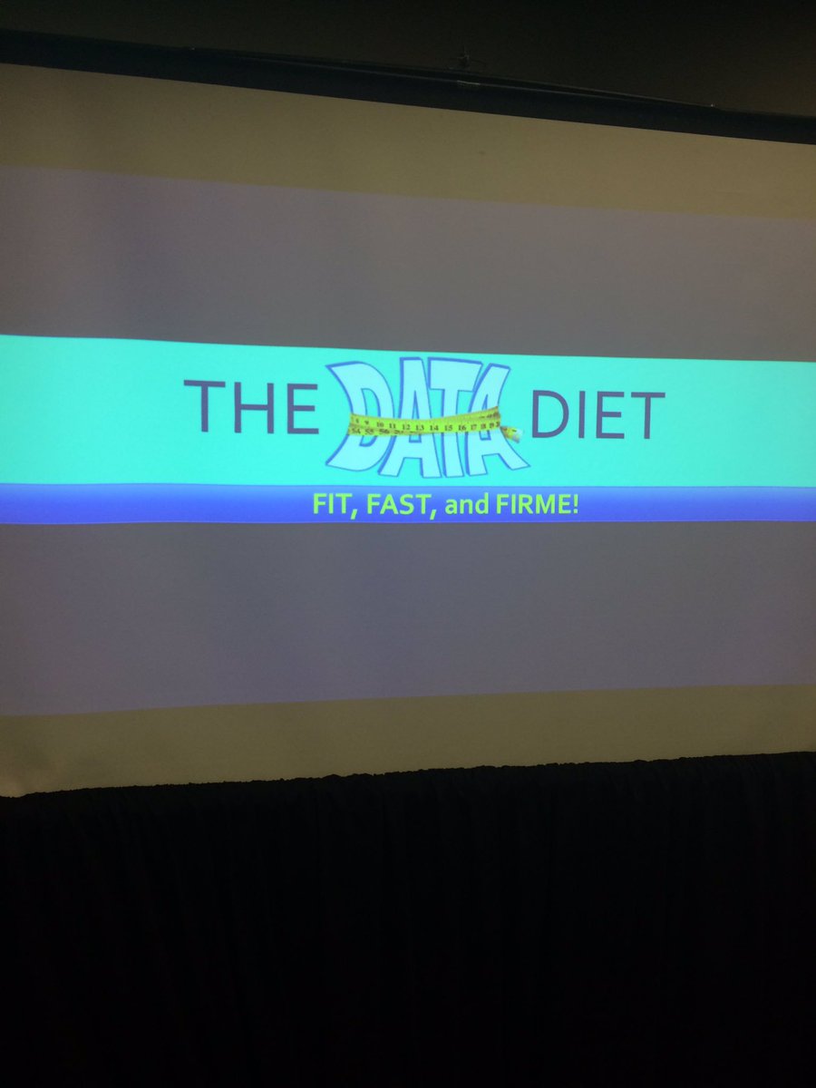 austin_carla's tweet photo. Does your data need a diet? Get FIT, FAST, and FIRME with intentional moves for improvement! @HeavenlyMont @NPorter17 @DrNHenderson https://t.co/862LwNWDjb
