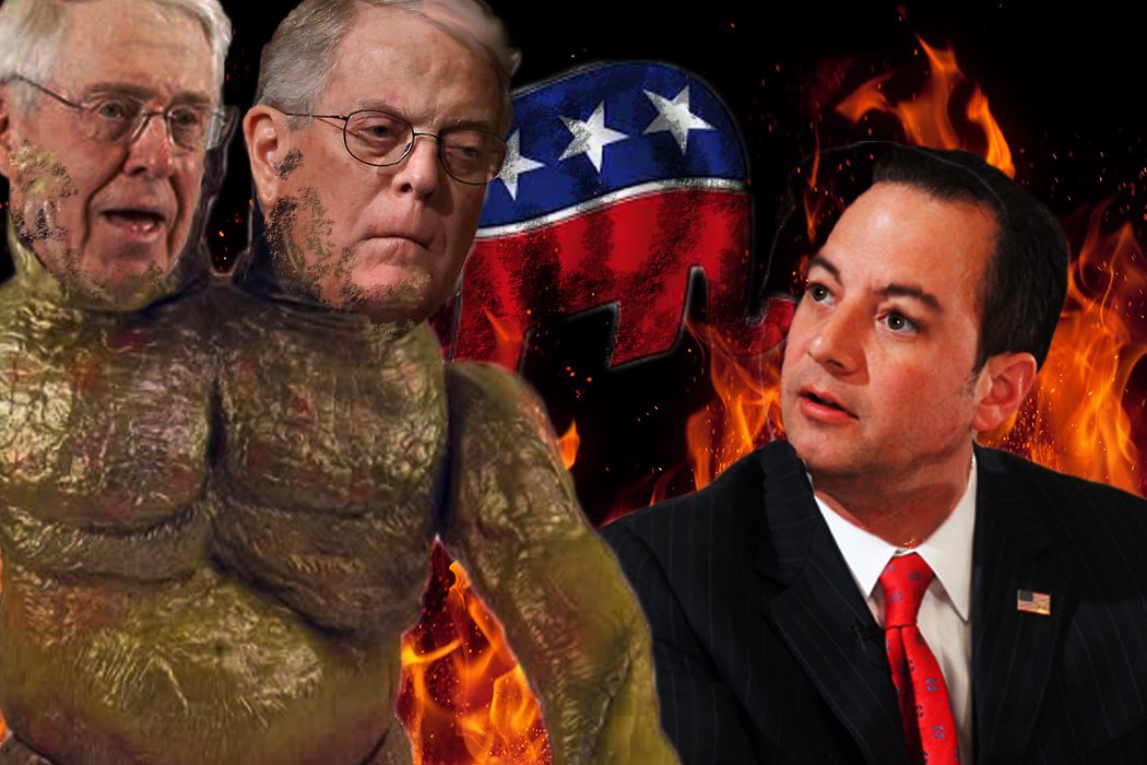 indianaoldsoul's tweet image. At this stage, my &apos;teeter meter&apos; would barely bleep if Trump made the Koch Bros co-head of the #EPA. #outrageoverload #twoheadedmonster