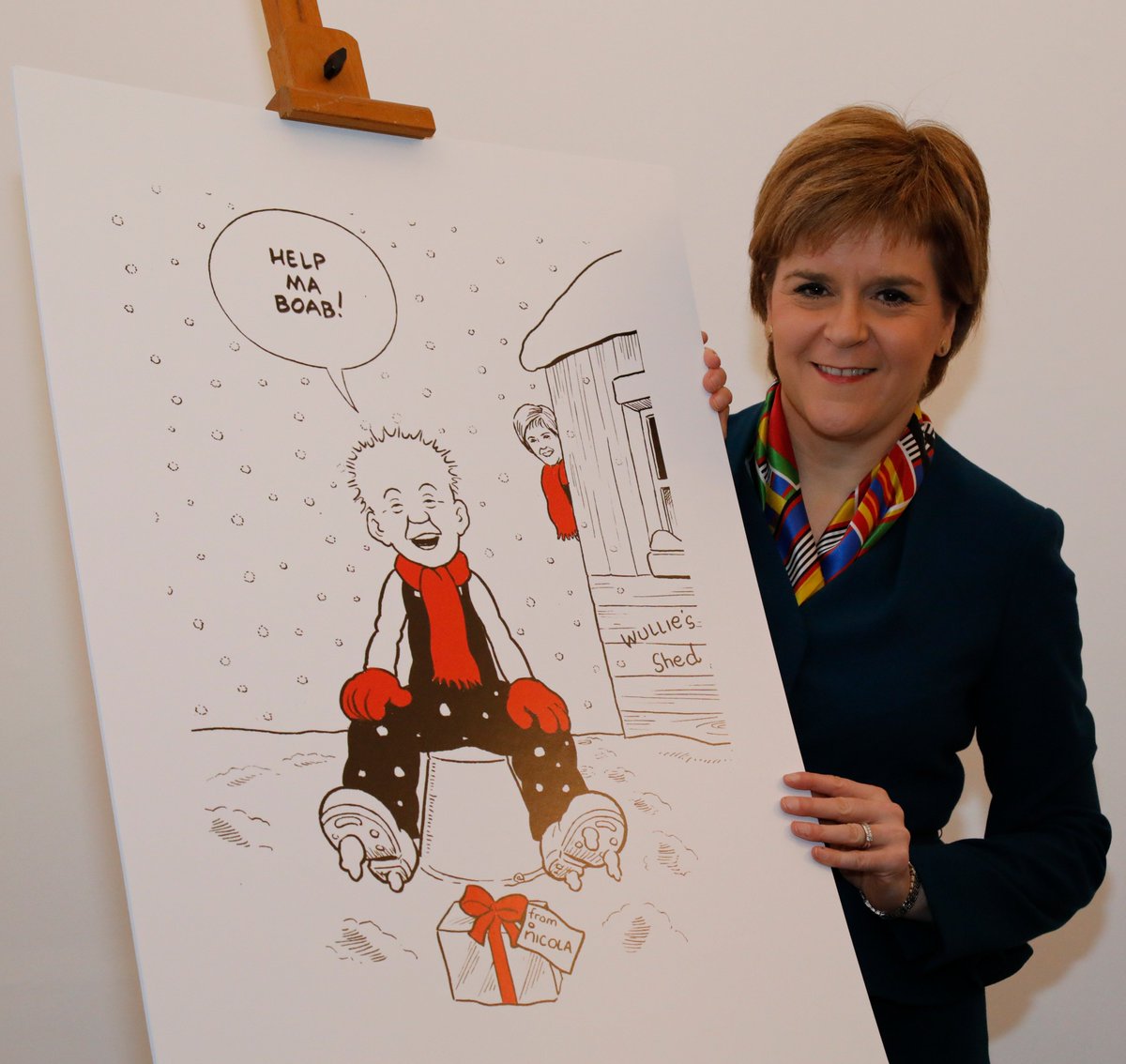 Jings, Crivvens, Help Ma Boab! What's Oor Wullie been up to now?! <a href="/NicolaSturgeon/">Nicola Sturgeon</a> <a href="/ScotGovFM/">First Minister</a>