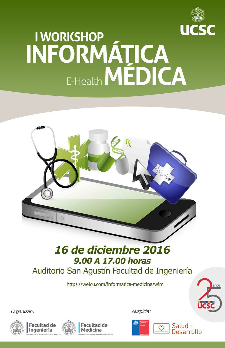 salud_sur's tweet photo. Imperdible. Primer workshop en Informática Médica de la Macro Zona Sur -UCSC #Corfo #cpvdesarrolla #IndustriasCreativas @saludmasdesarrollo https://t.co/O7uYnfXCuC